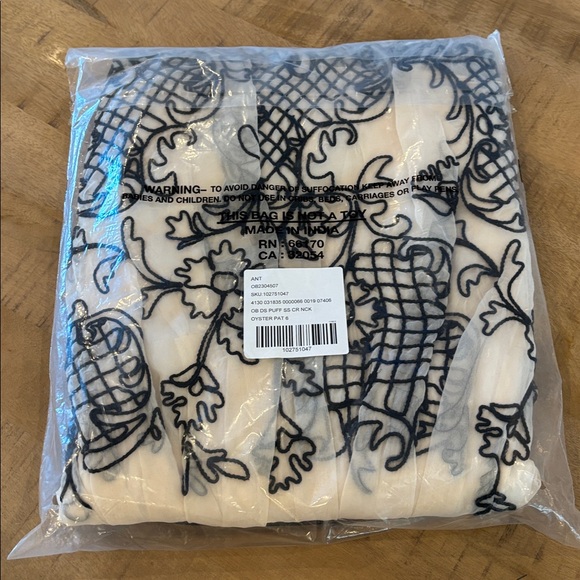 Anthropologie Maeve Puff Sleeve Mini Dress Size 6 Stunning and Brand New! NWT - Picture 6 of 7